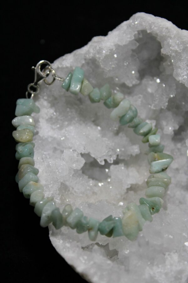 Bracelet monté sur câble avec fermoir  en argent