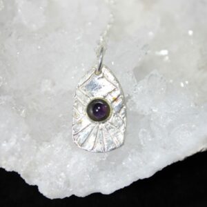 Magnifique pendentif en argent et  Améthyste