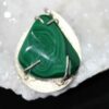 Magnifique pendentif en argent et malachite – Image 2
