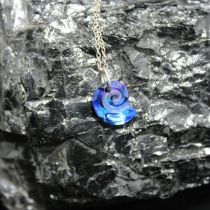 collier escargot en cristal d 'Autriche
