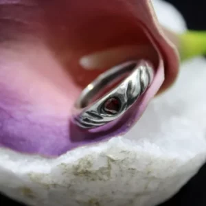 bague argent avec pierre zircon