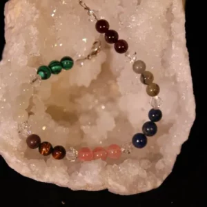 Bracelet 7 chakras œil de tigre