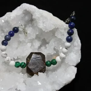 Bracelet Sodalite, Howlite Malachite Bronzite