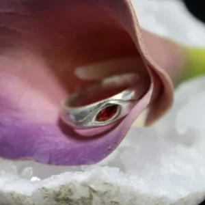 Bague argent avec zircon