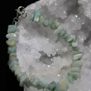 Bracelet monté sur câble avec fermoir  en argent
