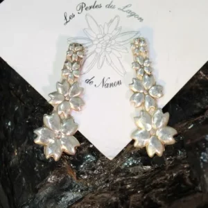 Boucles d'oreilles pendant vie de fleur