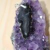 Pendentif tranche d' agate en forme de corse pour certaine et de belle couleur  attache en argent – Image 3