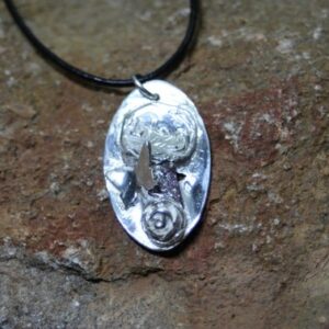 Pendentif original rose et rubis